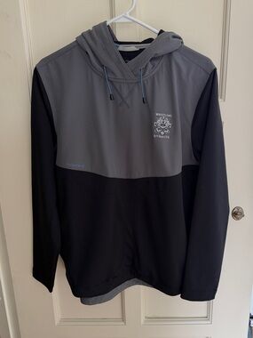 Zero Restriction Whistling Straits Golf Hoodie Gray Black Men's M Pullover